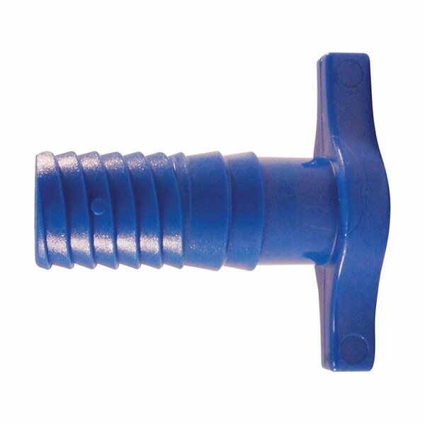 Swivel 1 in. Insert x 1 in. Dia. Insert Polypropylene Plug, Blue SW1491988